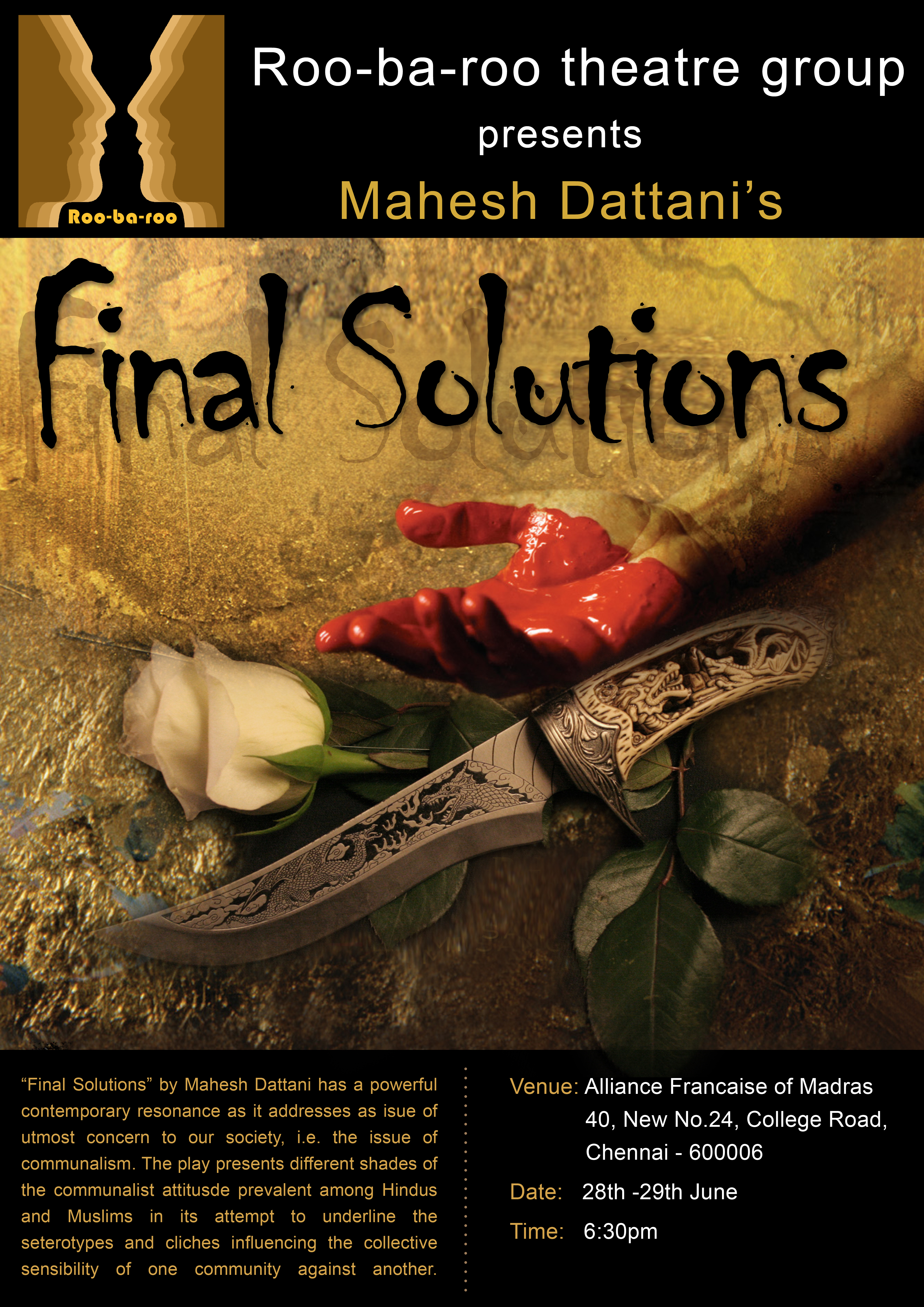 final solutions by mahesh dattani wikipedia